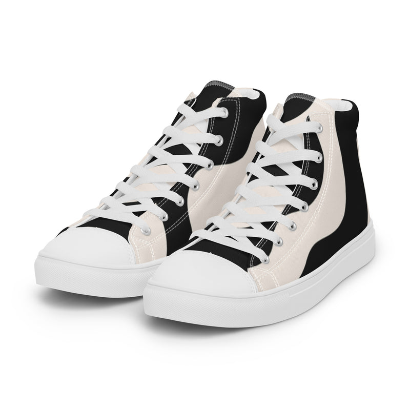 Classic Block High Top #22 - Back View | HA!LO Canvas Sneakers