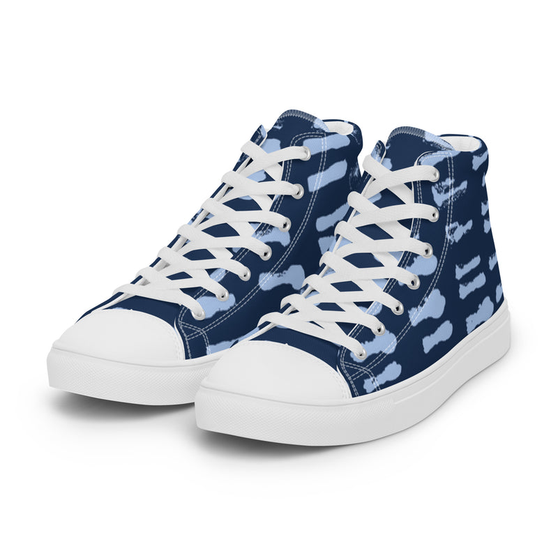 Cloud Nine High Top #107 - Back View | HA!LO Canvas Sneakers