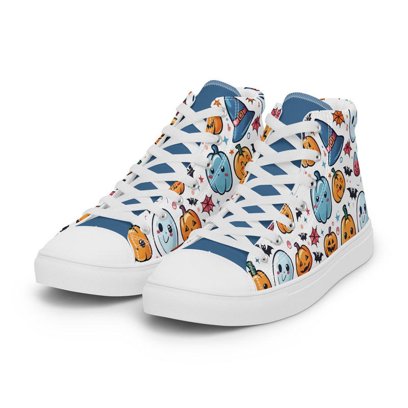 Halloween Kawaii High Top #265 - Back View | HA!LO Canvas Sneakers