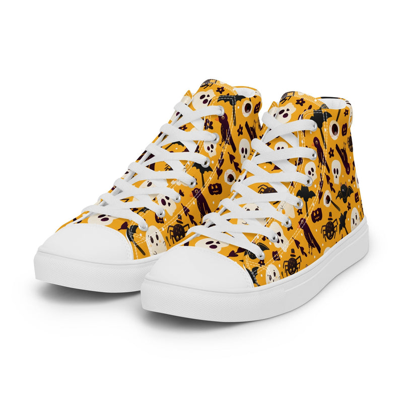 Leopard Print High Top #271 - Back View | HA!LO Canvas Sneakers