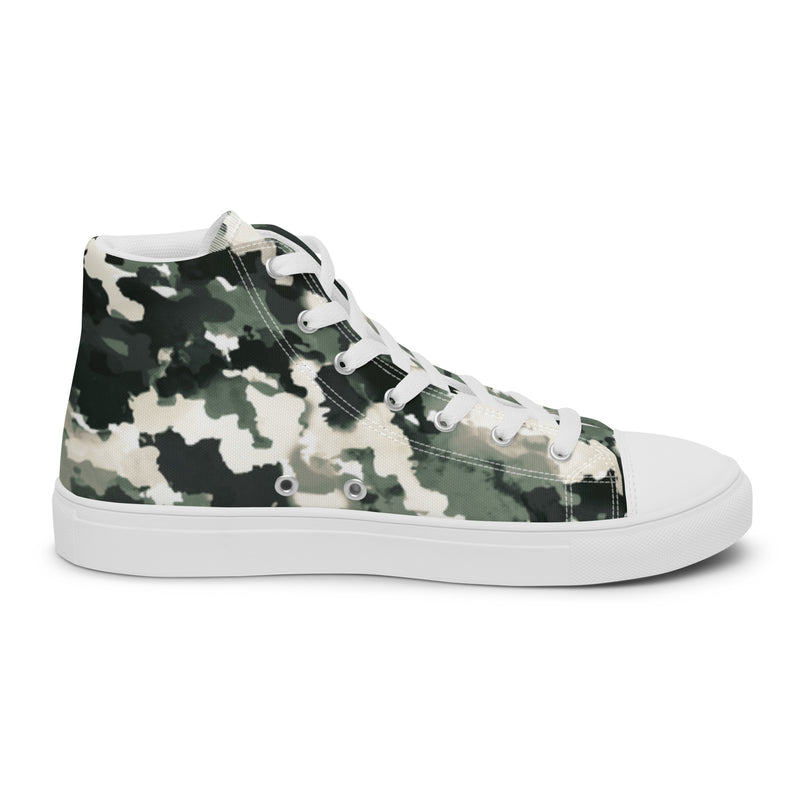 Watercolor Camo High Top #6 - Sole Detail | HA!LO Canvas Sneakers