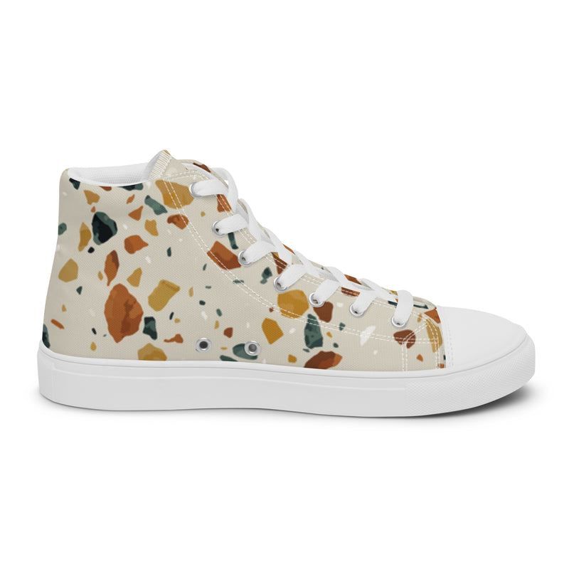 Terrazzo High Top #9 - Sole Detail | HA!LO Canvas Sneakers