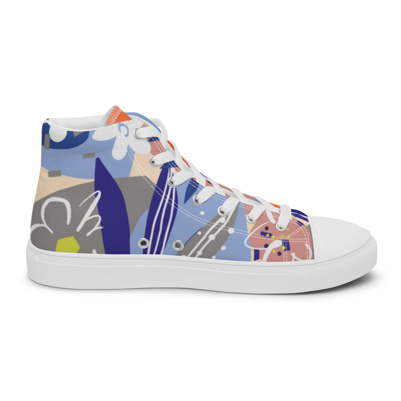 Color Pop High Top #11 - Sole Detail | HA!LO Canvas Sneakers