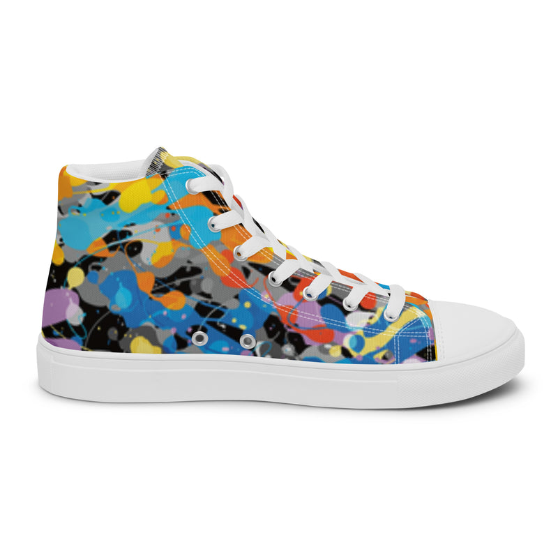 Abstract Collage High Top #26 - Sole Detail | HA!LO Canvas Sneakers