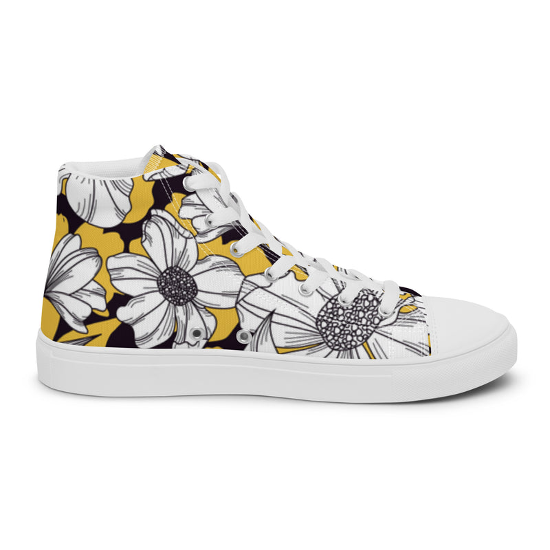 Sunflower Sketch High Top #33 - Sole Detail | HA!LO Canvas Sneakers