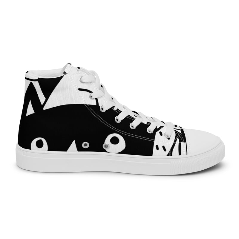 Doodle Art High Top #43 - Sole Detail | HA!LO Canvas Sneakers