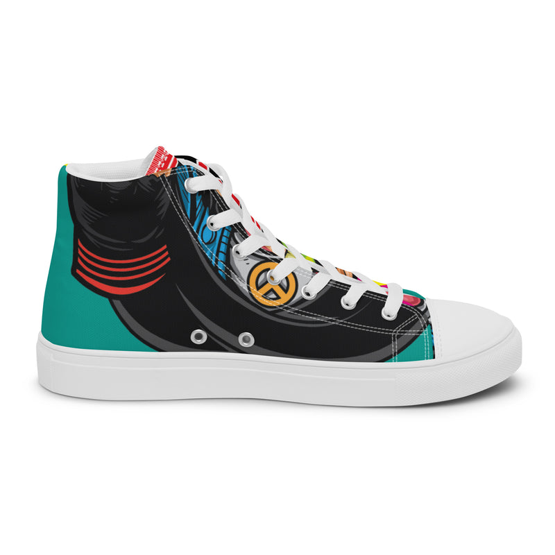 Party Bear High Top #63 - Sole Detail | HA!LO Canvas Sneakers