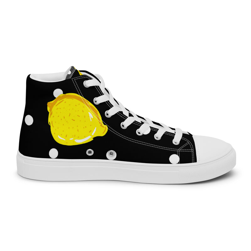 Yellow Split High Top #69 - Sole Detail | HA!LO Canvas Sneakers