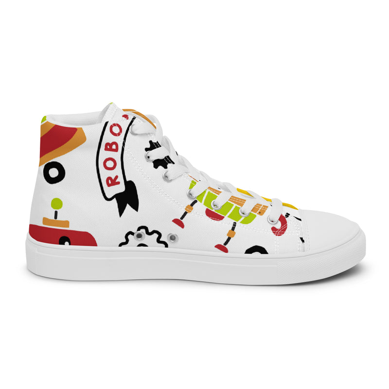 Emoji Doodle High Top #76 - Sole Detail | HA!LO Canvas Sneakers