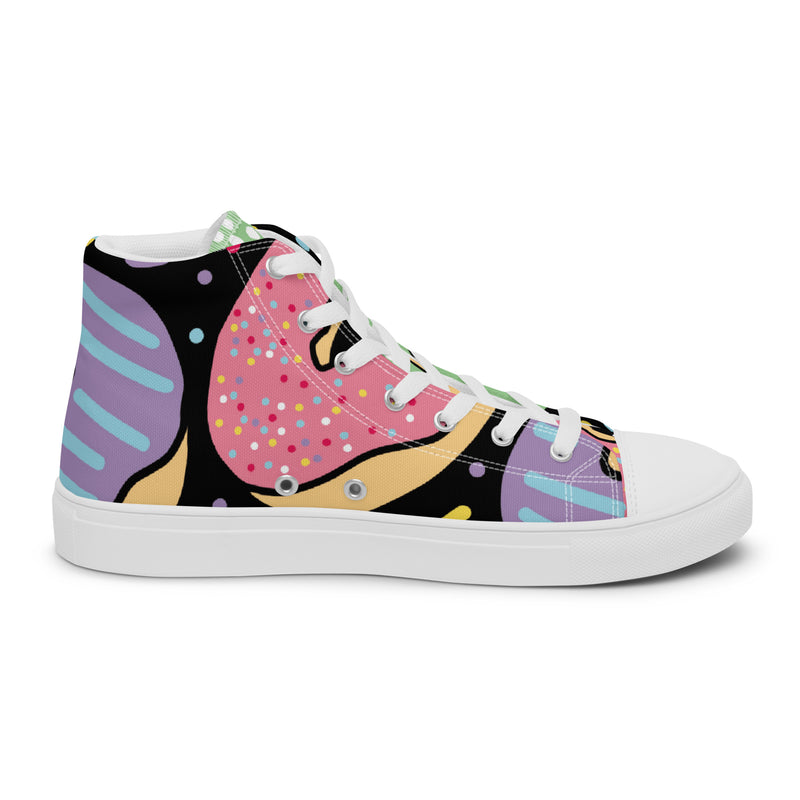 Dino Doodle High Top #82 - Sole Detail | HA!LO Canvas Sneakers