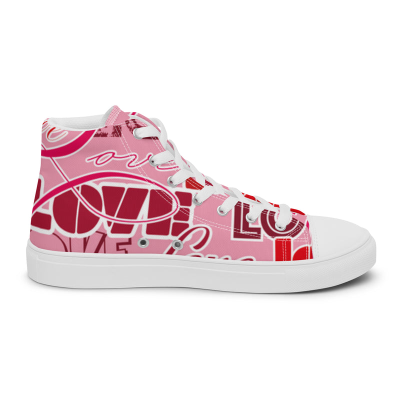 Love Text High Top #86 - Sole Detail | HA!LO Canvas Sneakers