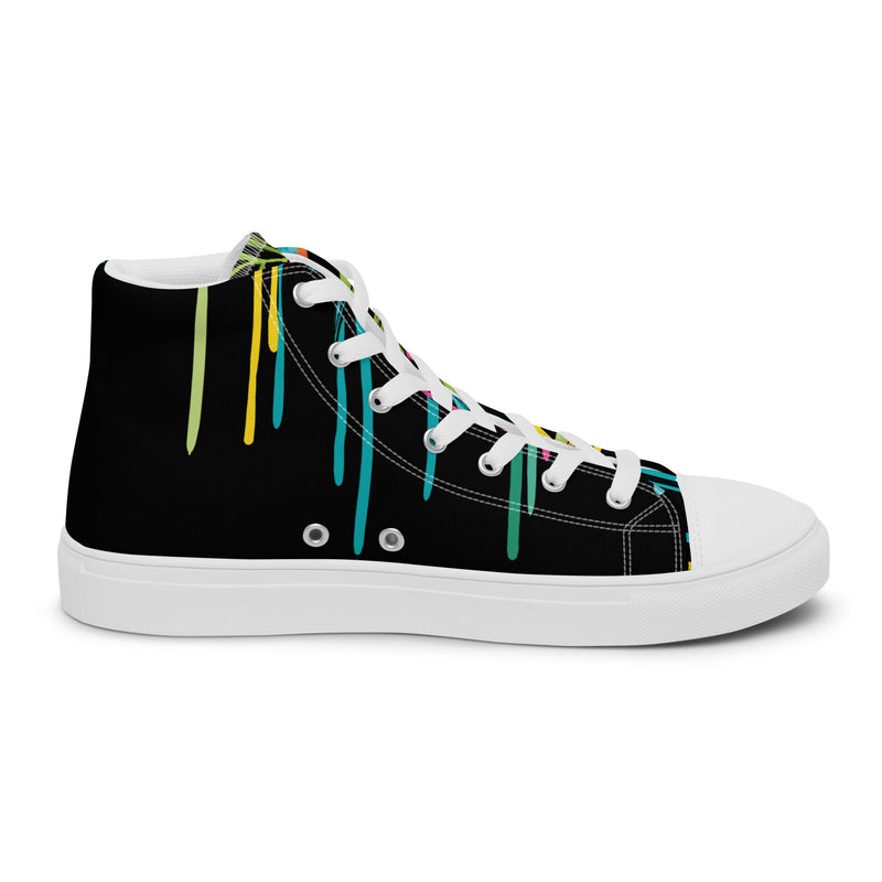Tropical Bloom High Top #98 - Sole Detail | HA!LO Canvas Sneakers