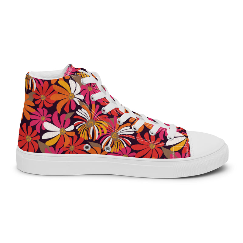 Bold Bloom High Top #121 - Sole Detail | HA!LO Canvas Sneakers