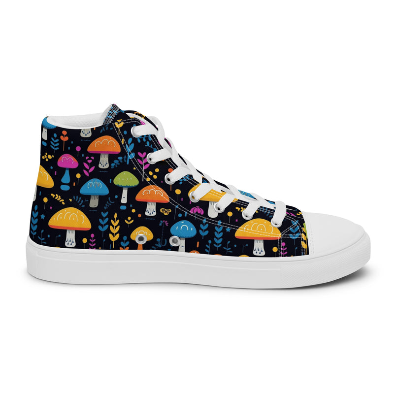 Mushroom Night High Top #146 - Sole Detail | HA!LO Canvas Sneakers