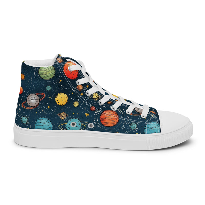 Solar System High Top #149 - Sole Detail | HA!LO Canvas Sneakers