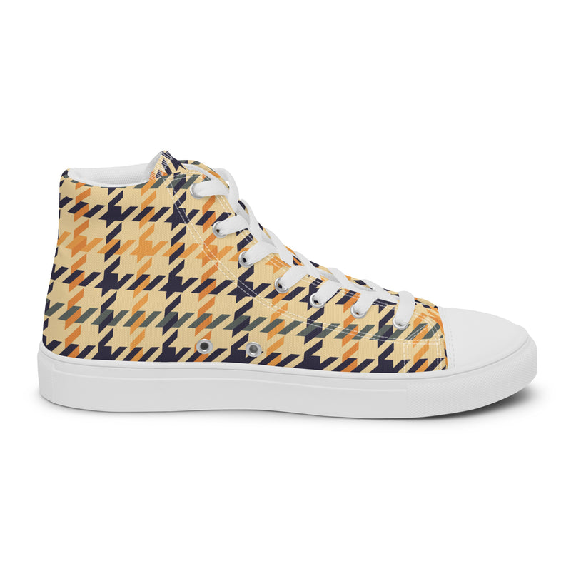 Mustache Gold High Top #164 - Sole Detail | HA!LO Canvas Sneakers