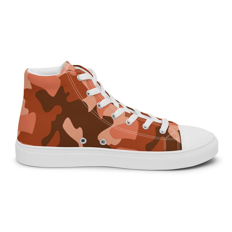 Orange Camo High Top #176 - Sole Detail | HA!LO Canvas Sneakers