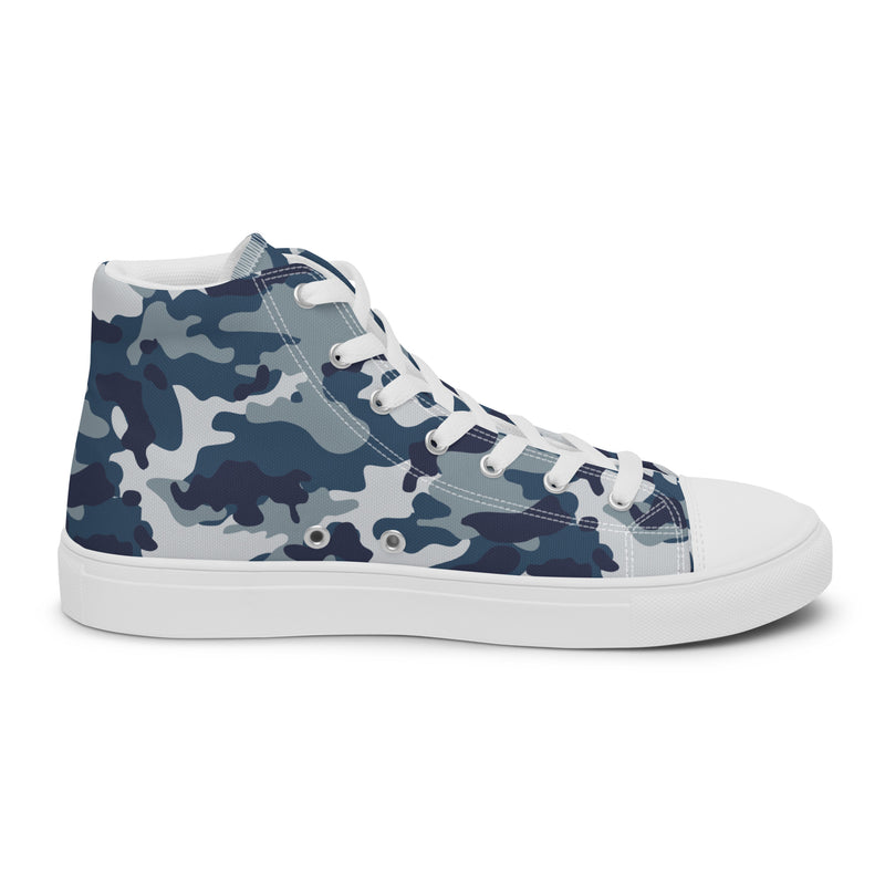 Navy Camo High Top #179 - Sole Detail | HA!LO Canvas Sneakers