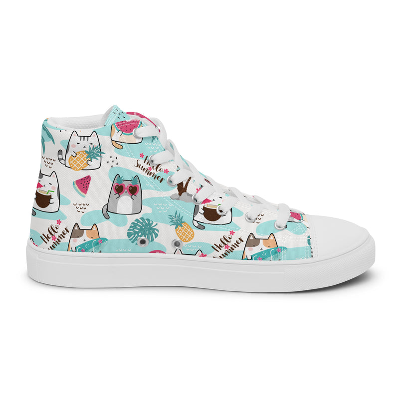 Summer Drinks High Top #186 - Sole Detail | HA!LO Canvas Sneakers