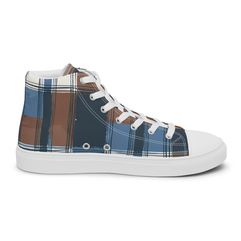 Navy Stripe High Top #232 - Sole Detail | HA!LO Canvas Sneakers