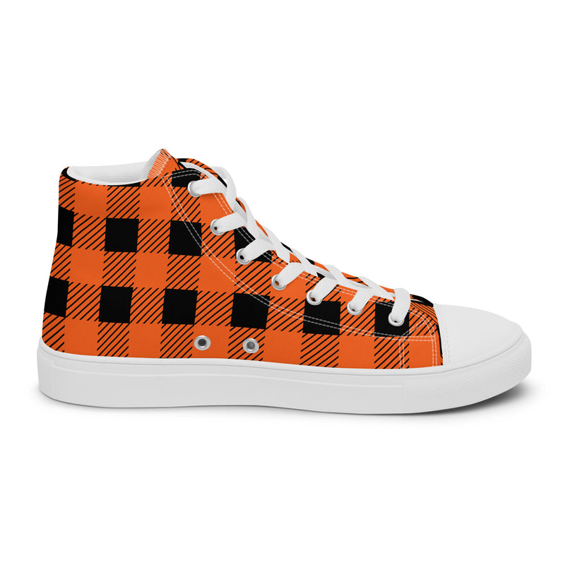 Halloween Plaid High Top #253 - Sole Detail | HA!LO Canvas Sneakers