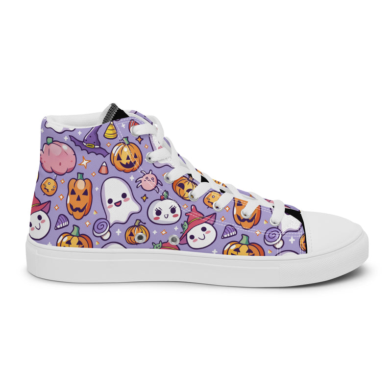 Halloween Lavender High Top #263 - Sole Detail | HA!LO Canvas Sneakers