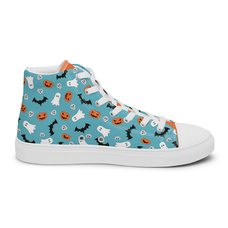 Halloween Blue High Top #267 - Sole Detail | HA!LO Canvas Sneakers