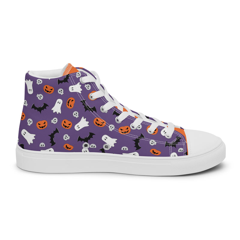 Halloween Purple High Top #268 - Sole Detail | HA!LO Canvas Sneakers