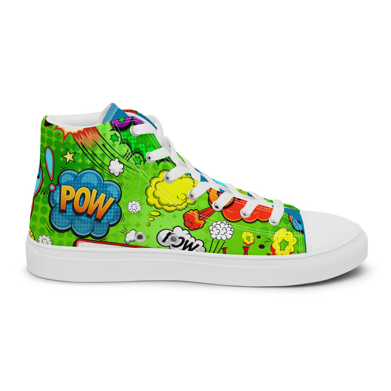 Comic Splat High Top #280 - Sole Detail | HA!LO Canvas Sneakers