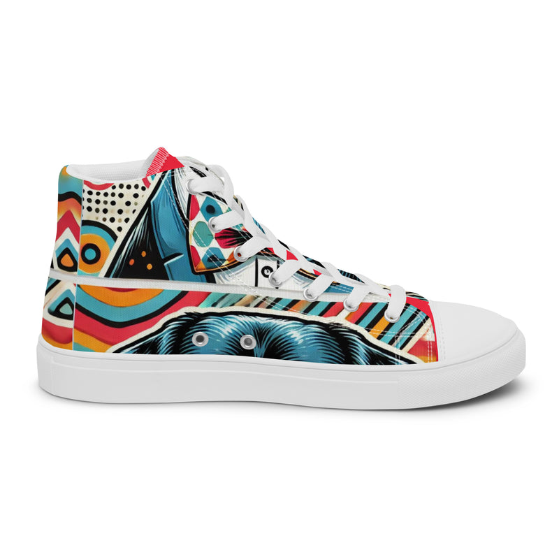 Pop Art Bulldog High Top #300 - Sole Detail | HA!LO Canvas Sneakers