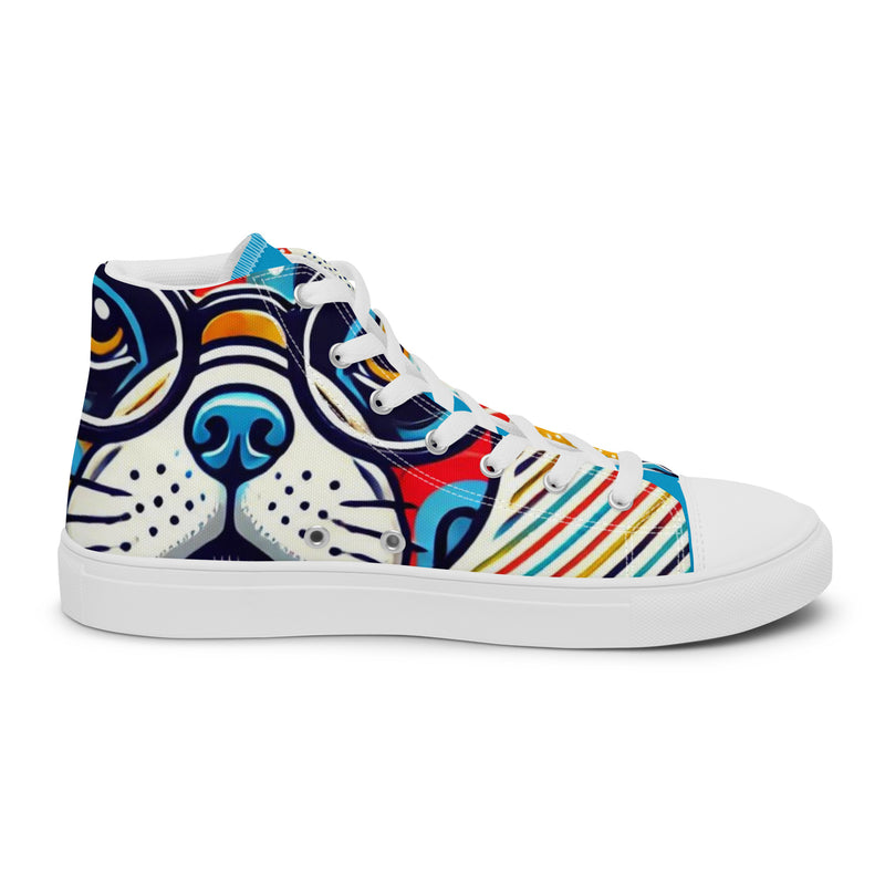 Pop Art Frenchie High Top #297 - Sole Detail | HA!LO Canvas Sneakers
