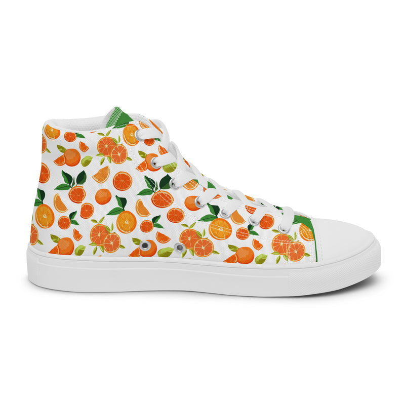 Citrus Garden High Top #306 - Sole Detail | HA!LO Canvas Sneakers