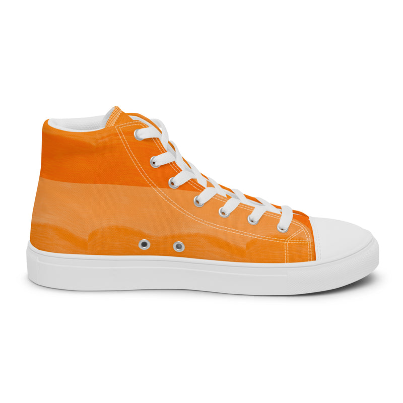 Tangerine High Top #308 - Sole Detail | HA!LO Canvas Sneakers