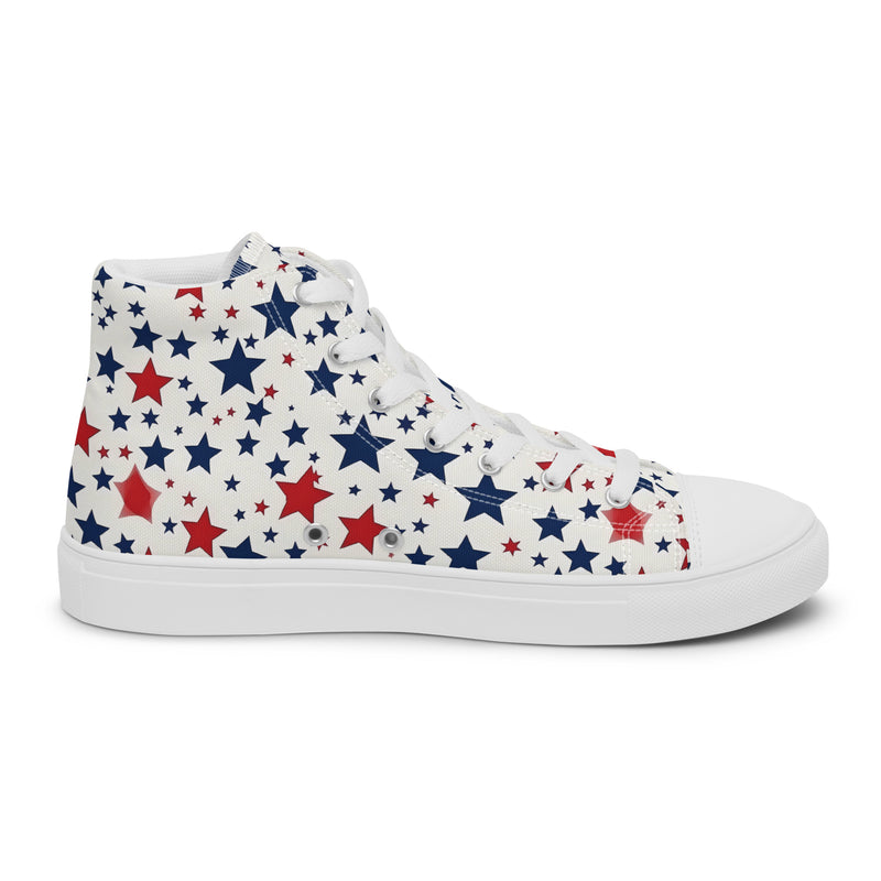 Navy Star High Top #354 - Front View | HA!LO Canvas Sneakers