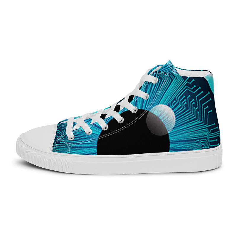 Ocean Wave High Top #44 - Sole Detail | HA!LO Canvas Sneakers