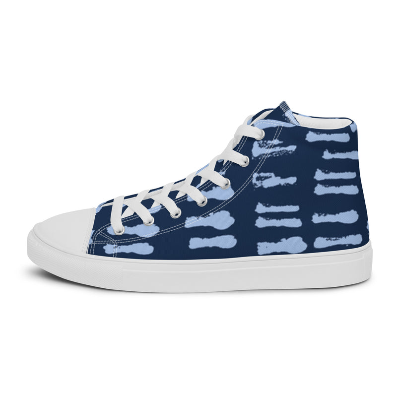 Cloud Nine High Top #107 - Angled View | HA!LO Canvas Sneakers