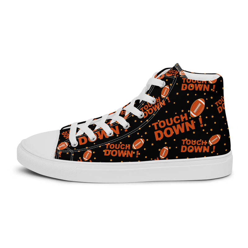 Touchdown High Top #216 - Angled View | HA!LO Canvas Sneakers