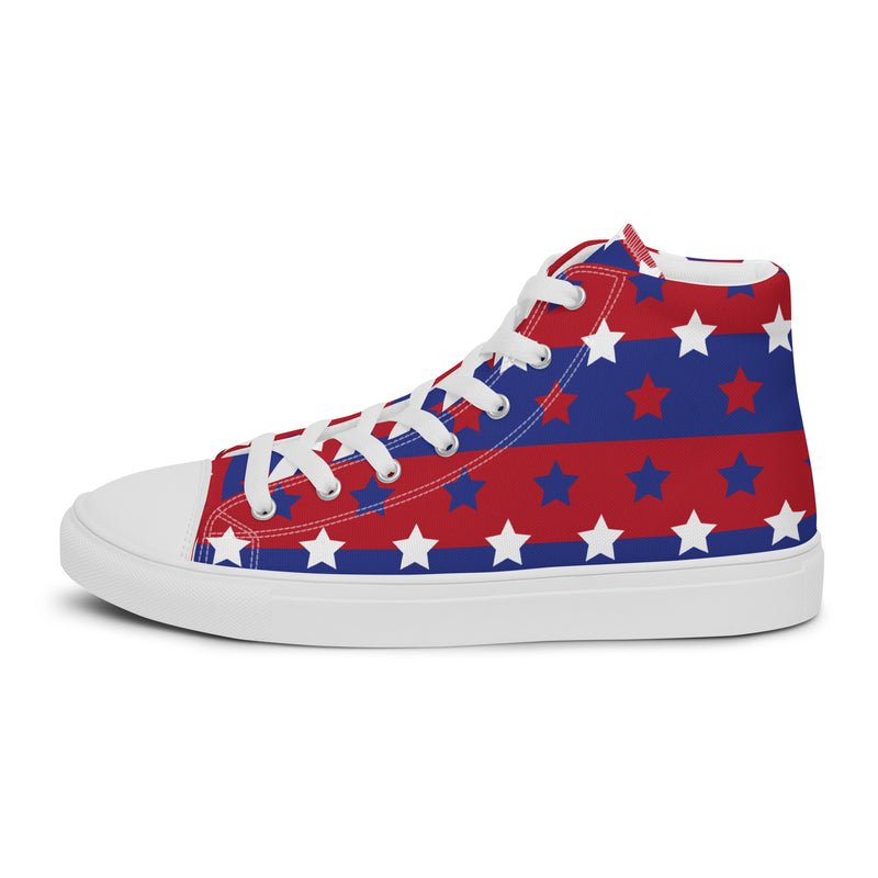 Patriotic Star High Top #322 - Sole Detail | HA!LO Canvas Sneakers
