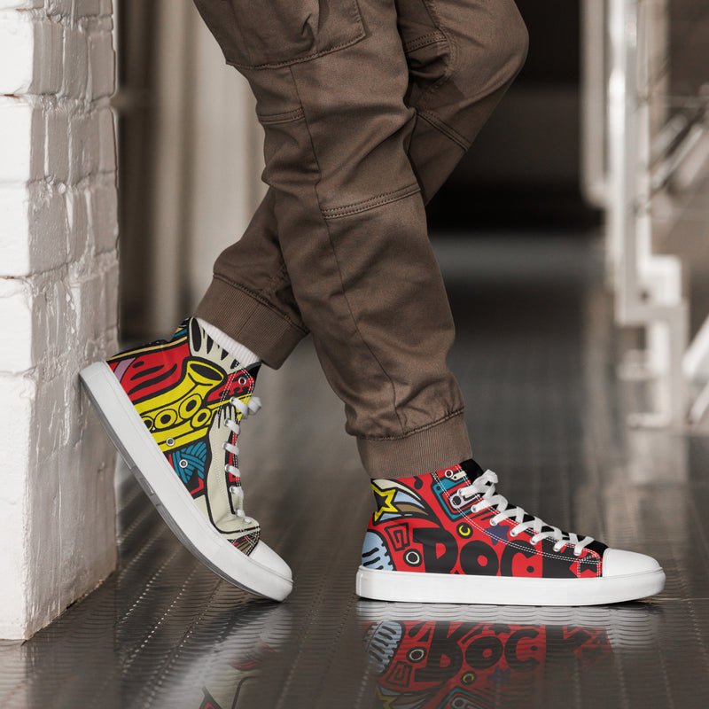 Rock Star High Top #65 - Opposite Side | HA!LO Canvas Sneakers