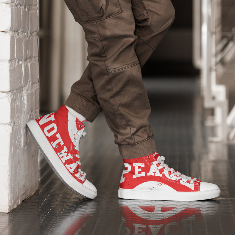 Peace High Top #71 - Opposite Side | HA!LO Canvas Sneakers