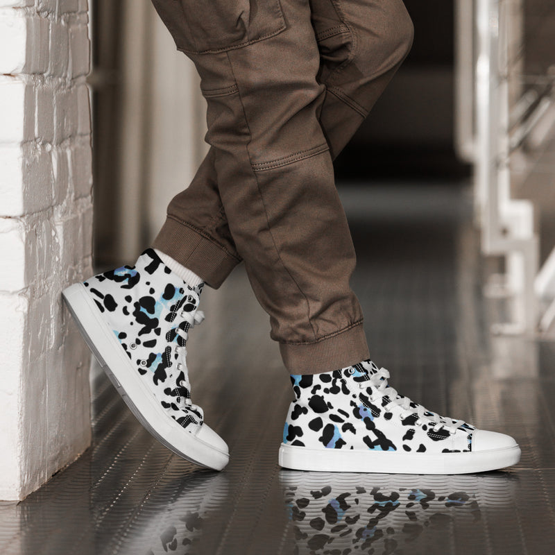 Dalmatian Spot High Top #105 - Opposite Side | HA!LO Canvas Sneakers