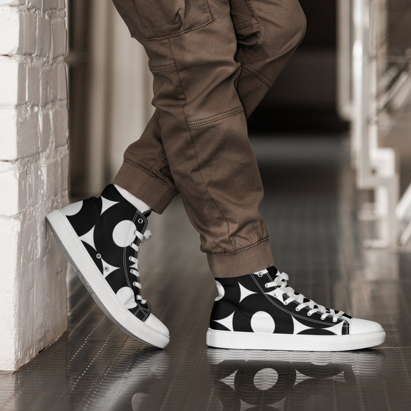 Abstract Mod High Top #113 - Opposite Side | HA!LO Canvas Sneakers