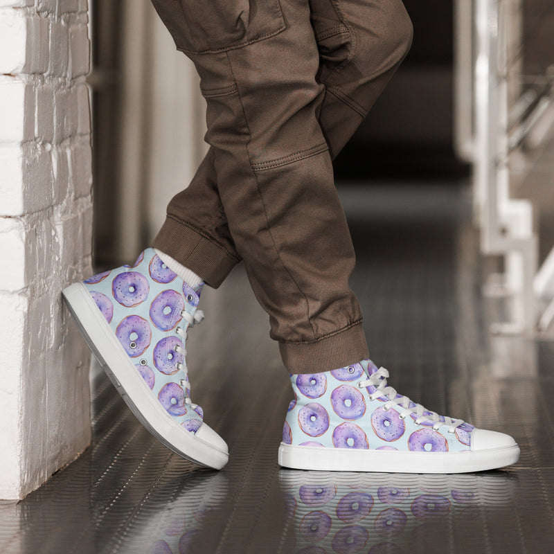 Donut Sprinkle High Top #132 - Opposite Side | HA!LO Canvas Sneakers