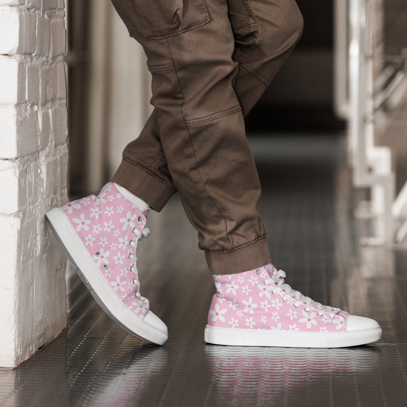 Cherry Blossom High Top #135 - Opposite Side | HA!LO Canvas Sneakers