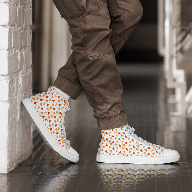 Candy Corn High Top #221 - Opposite Side | HA!LO Canvas Sneakers