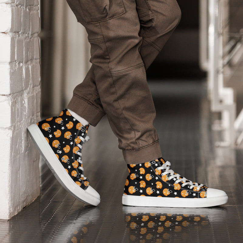 Pumpkin Night High Top #225 - Opposite Side | HA!LO Canvas Sneakers