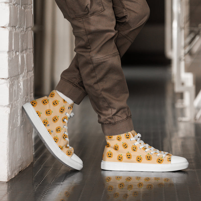 Pumpkin Patch High Top #257 - Opposite Side | HA!LO Canvas Sneakers
