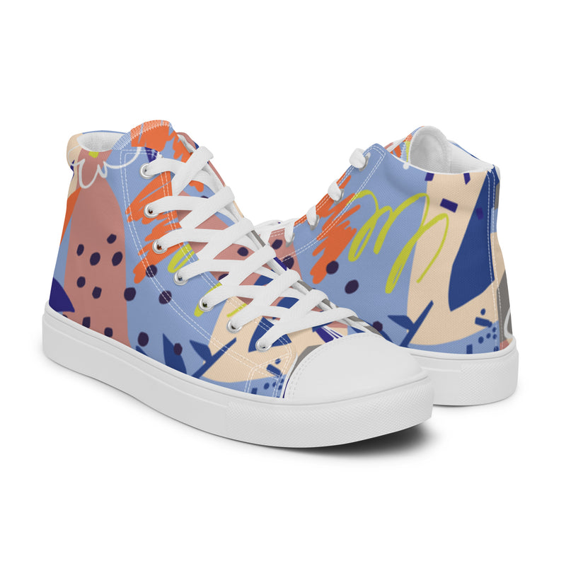 Color Pop High Top #11 - Top Down View | HA!LO Canvas Sneakers