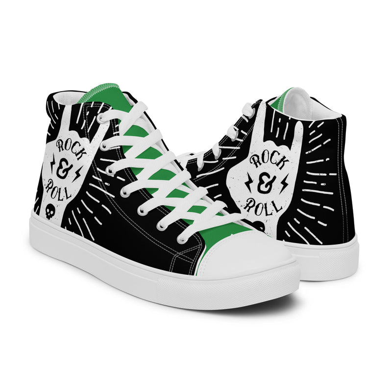Rock N Roll High Top #59 - Top Down View | HA!LO Canvas Sneakers