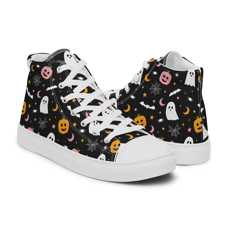 Halloween Night High Top #260 - Top Down View | HA!LO Canvas Sneakers